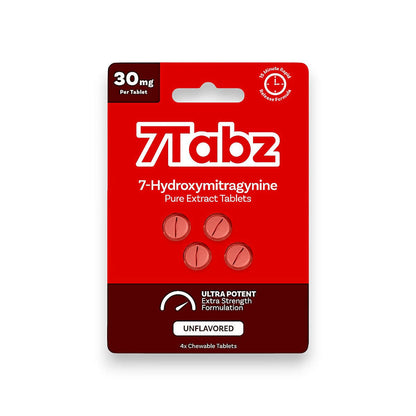 7Tabz 7-Hydroxymitragynine Extra Strength Kratom Tablets Unflavored 30mg
