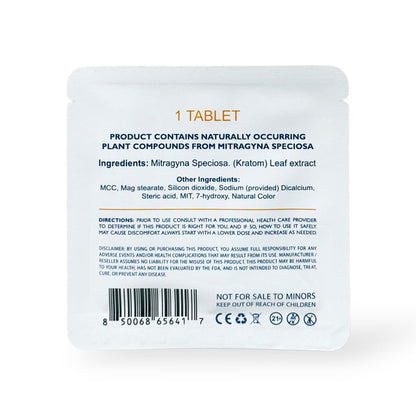7mitra 7 Hydroxy Mitragynine Tablet 42mg Total Alkloids Per Tablet