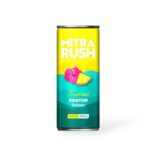 Choice Botanicals Mitra Rush Kratom Seltzer Tropical 12oz