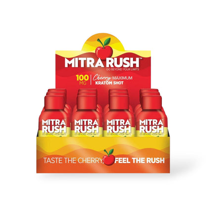 Choice Botanicals Mitra Rush Kratom Shot Cherry 100mg 2oz
