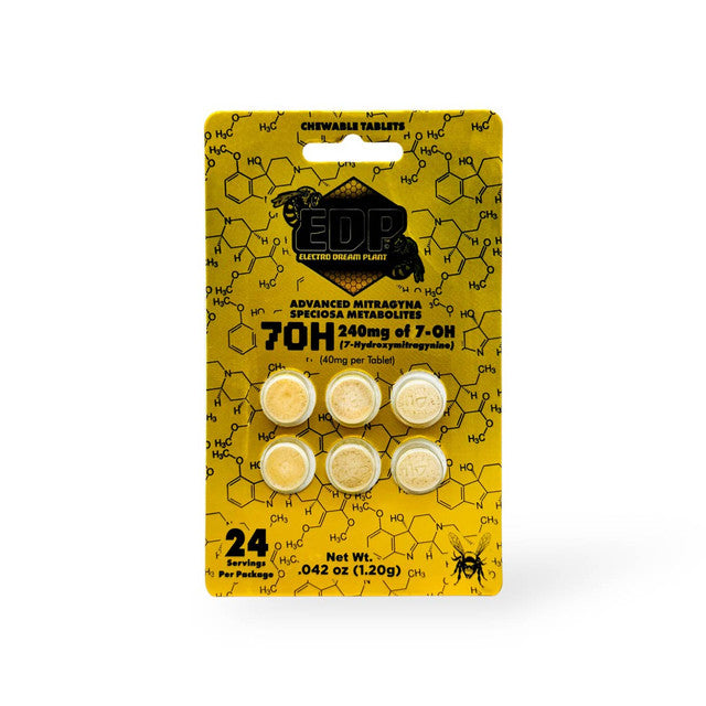 EDP 7OH 7-hydroxymitragynine Kratom Extract Tablets 40mg Per Tablet