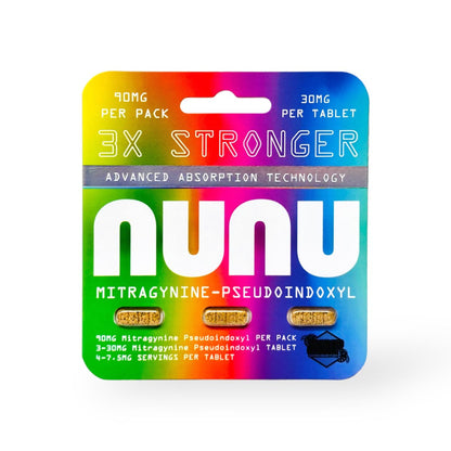 EDP nunu 3X Stronger Mitragynine Pseudoindoxyl Tablets 30mg Per Tablet