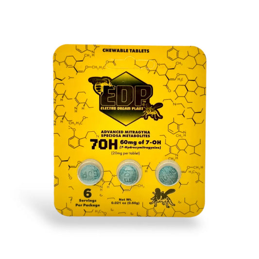 EDP 7OH 7-hydroxymitragynine Kratom Extract Tablets 20mg Per Tablet
