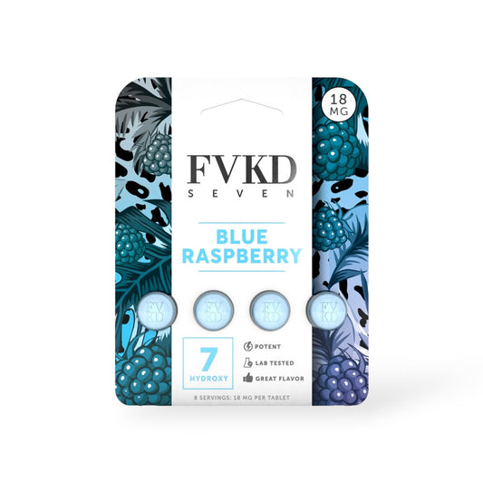 FVKD Seven 7 Hydroxy Tablets Blue Raspberry 18mg
