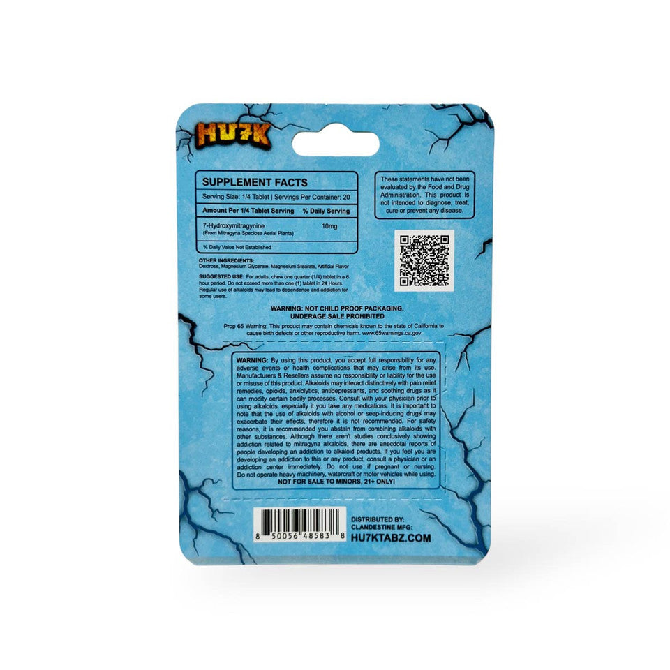 Hu7k 7-Hydroxymitragynine Tablet Blue Razz 40mg