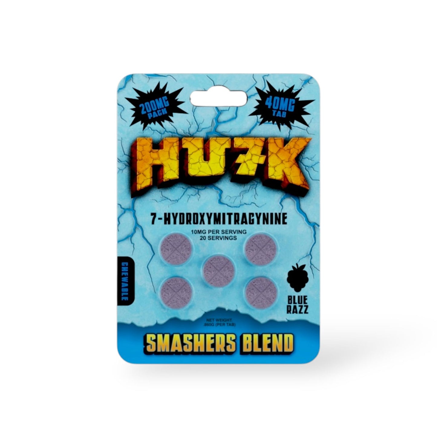 Hu7k 7-Hydroxymitragynine Tablet Blue Razz 40mg