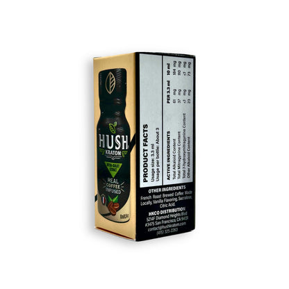 Hush Kratom Extract Shot Coffee Infused 10mL