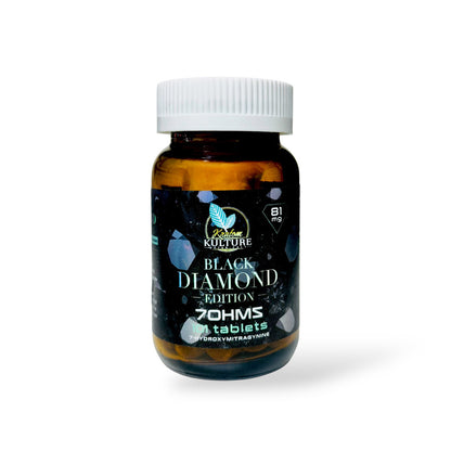 Kratom Kulture 7- Hydroxymitragynine Black Diamond Edition Tablets 81mg