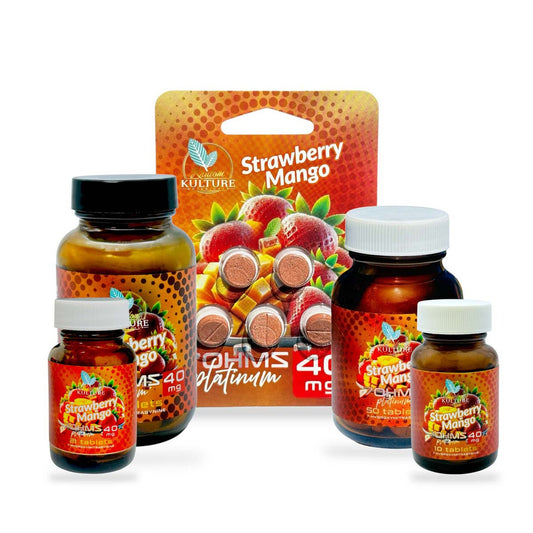 Kratom Kulture 7OHMZ Platinum Tablets Strawberry Mango 40mg