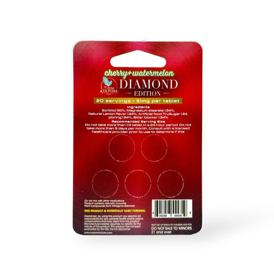Kratom Kulture 7OHMZ Diamond Edition Tablets Cherry + Watermelon 51mg