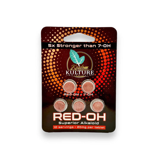 Kratom Kulture Red-OH Tablets 20mg Per Tablet