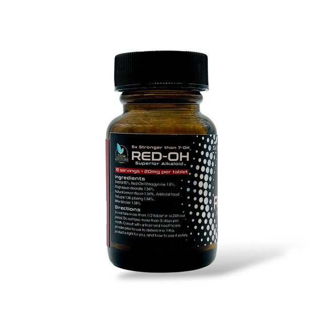 Kratom Kulture Red-OH Tablets 20mg Per Tablet