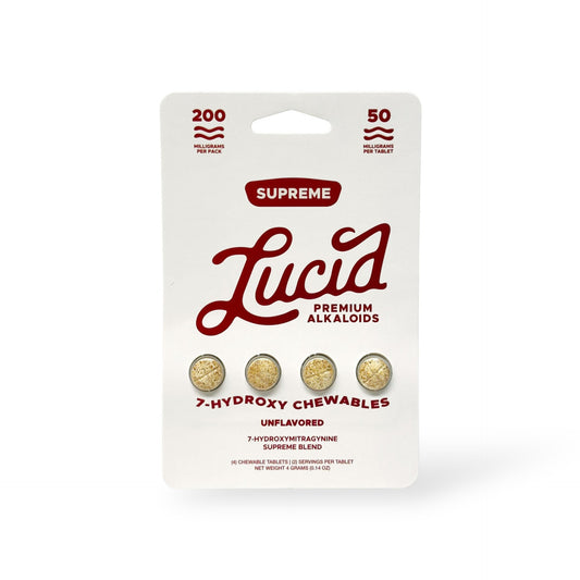 Lucid Supreme 7-OH Chewables Tablets Unflavored 50mg Per Tablet