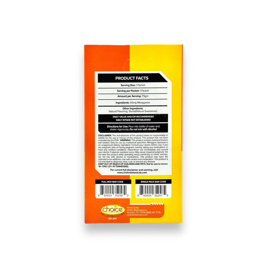 MitraRush Kratom Extract Powder Energy Drink Peach Mango