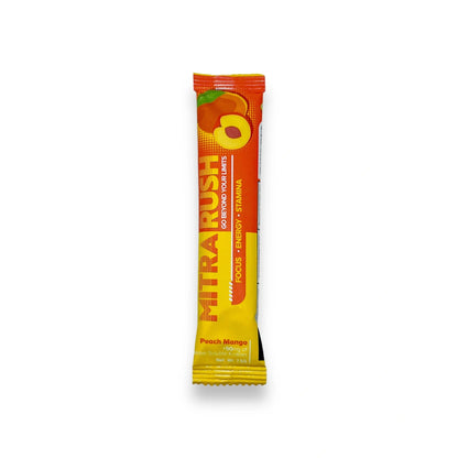 MitraRush Kratom Extract Powder Energy Drink Peach Mango