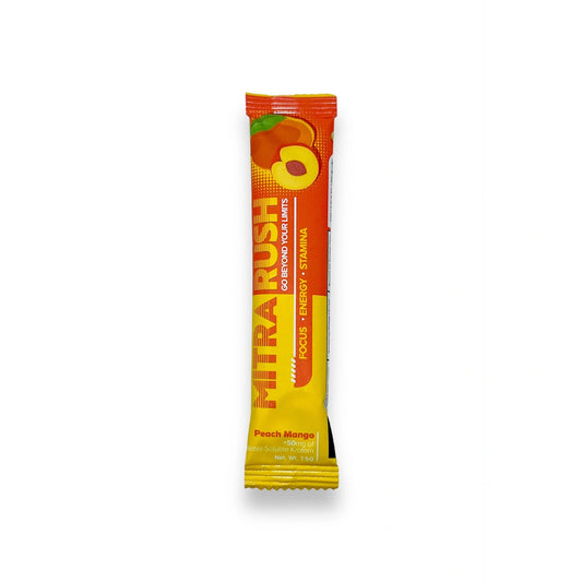 MitraRush Kratom Extract Powder Energy Drink Peach Mango
