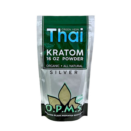 OPMS Silver Green Vein Thai Kratom Powder