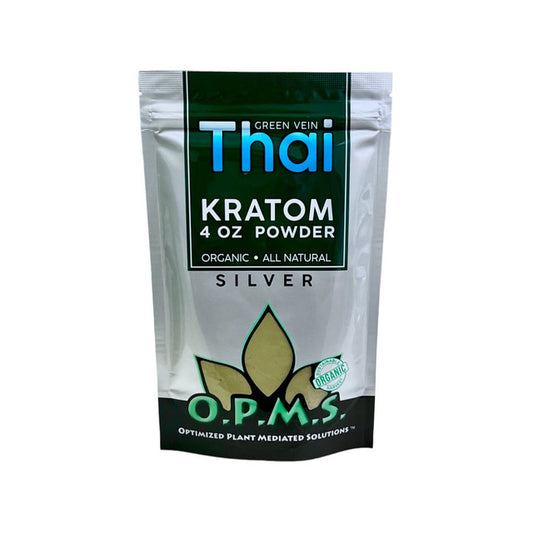 OPMS Silver Green Vein Thai Kratom Powder