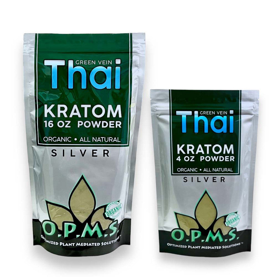 OPMS Silver Green Vein Thai Kratom Powder