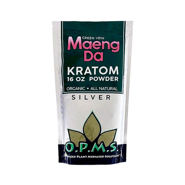 OPMS Silver Maeng Da Kratom Powder Green Vein