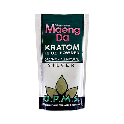 OPMS Silver Maeng Da Kratom Powder Green Vein