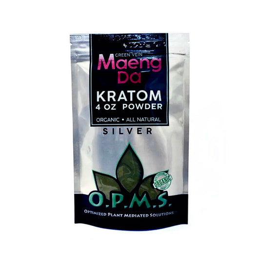 OPMS Silver Maeng Da Kratom Powder Green Vein
