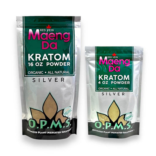 OPMS Silver Maeng Da Kratom Powder Red Vein