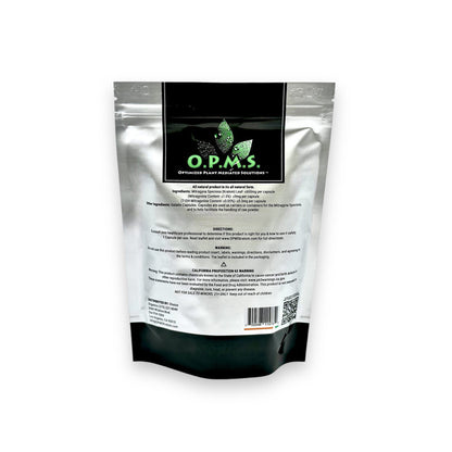 OPMS Silver Malay Kratom Capsules Green Vein