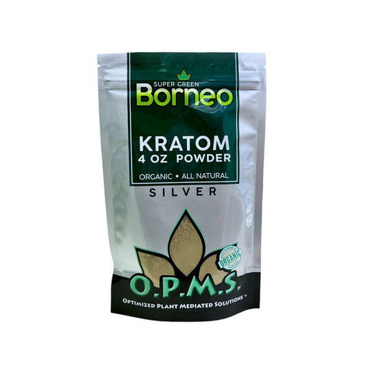 OPMS Silver Super Green Borneo Kratom Powder