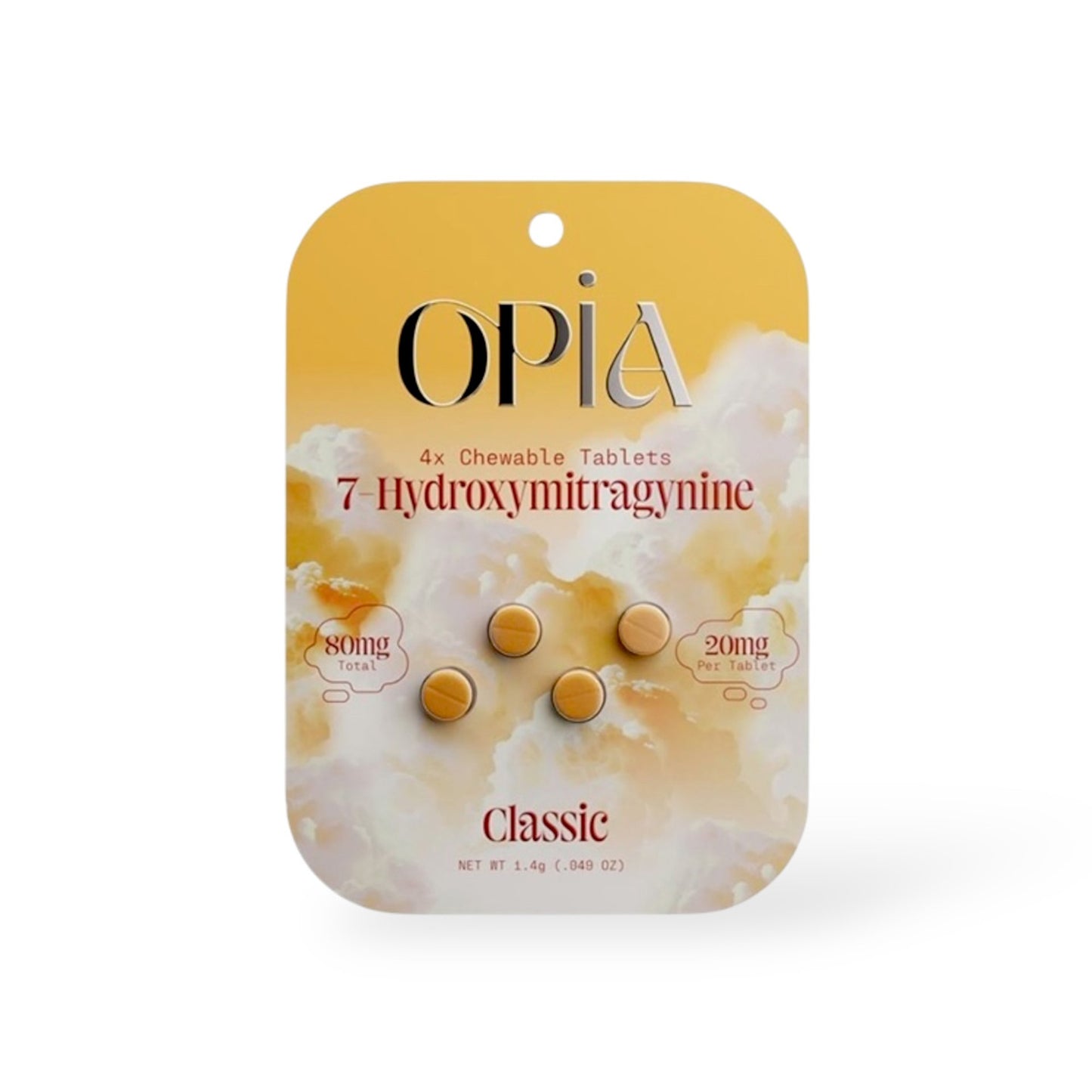 Opia 7 Hydroxymitragynine Chewable Tablets Classic 80mg