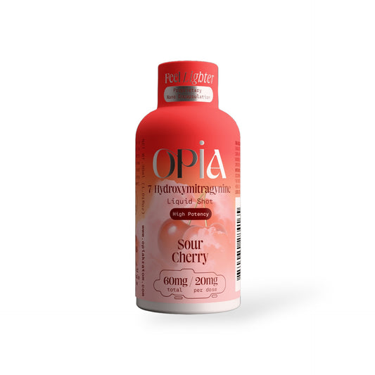 Opia 7 Hydroxymitragynine Liquid Shot High Potency Sour Cherry 60mg