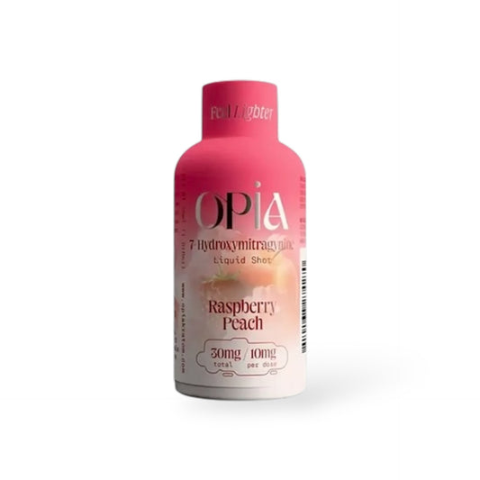 Opia 7 Hydroxymitragynine Liquid Shot Raspberry Peach 30ml