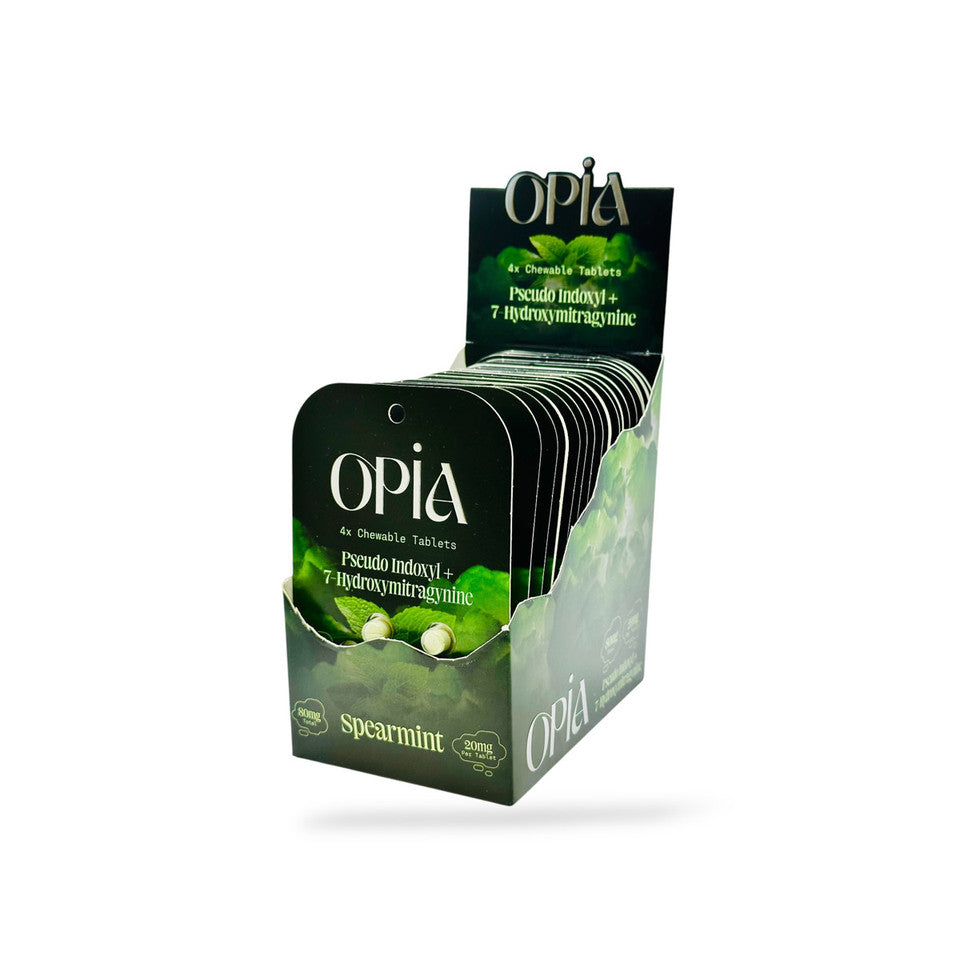 Opia Pseudo + 7OH Chewable Tablets Spearmint 80mg