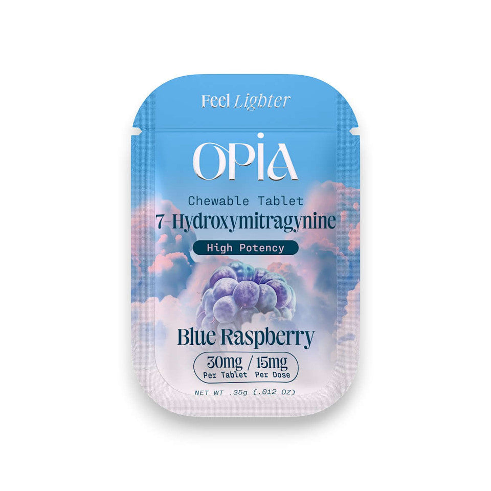 Opia 7-OH High Potency Chewable Tablets Blue Raspberry 30mg