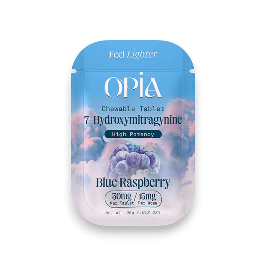 Opia 7-OH High Potency Chewable Tablets Blue Raspberry 30mg