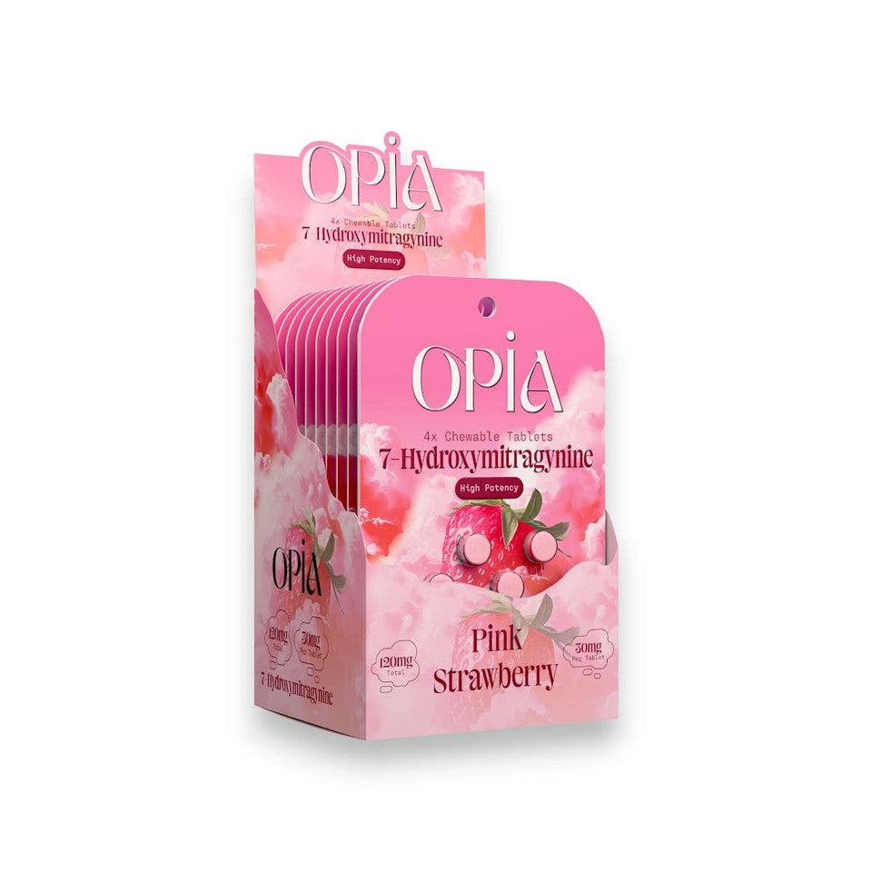 Opia 7-OH High Potency Chewable Tablets Pink Strawberry 30mg