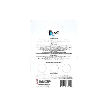 Press'D Kratom 7 Hydroxymitragynine Tablets 18mg