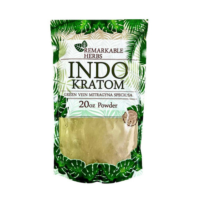 Buy Remarkable Herbs Kratom Powder Green Indo