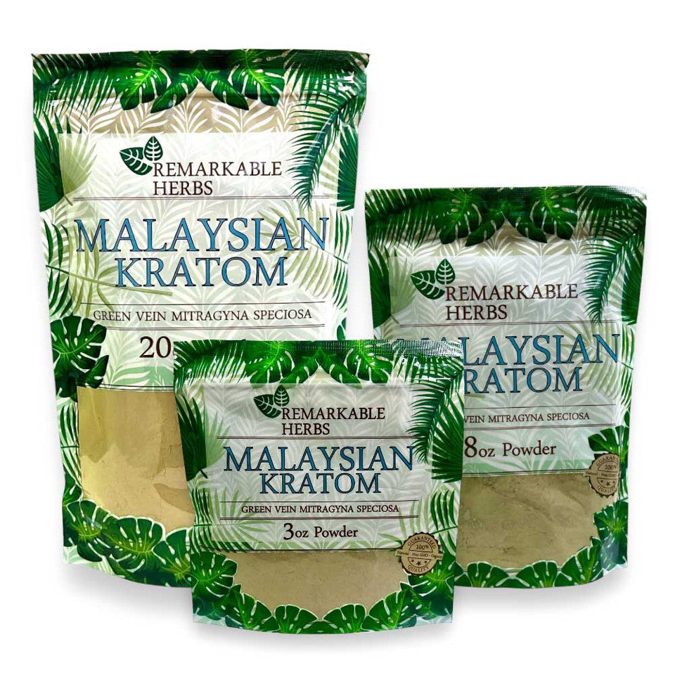 Buy Remarkable Herbs Kratom Powder Green Malaysian