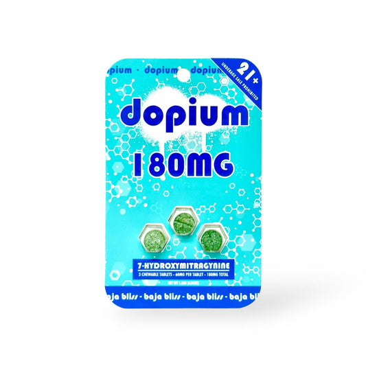 dopium 7-Hydroxymitragynine Chewable Tablets Baja Bliss 60mg Per Tablet