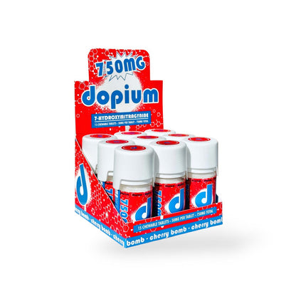 Dopium 7-Hydroxymitragynine Chewable Tablets Cherry Bomb 50mg Per Tablet