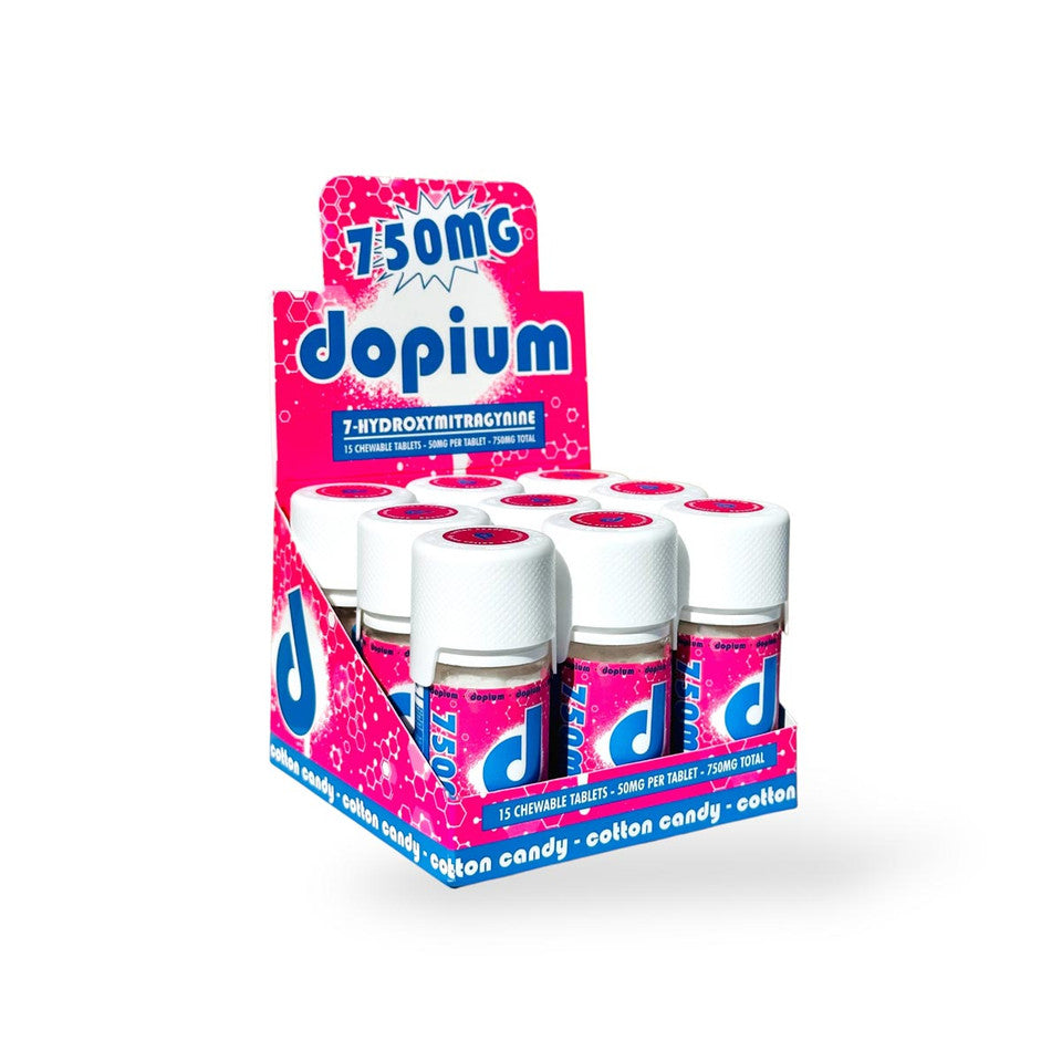 dopium 7-Hydroxymitragynine Chewable Tablets Cotton Candy 50mg Per Tablet
