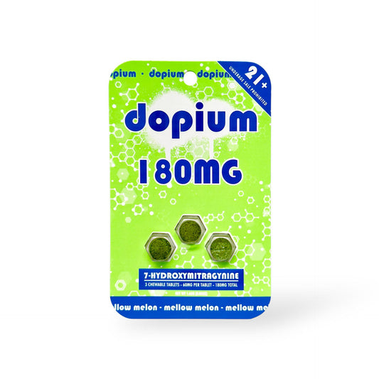 Dopium 7-Hydroxymitragynine Chewable Tablets Mellow Melon 60mg Per Tablet