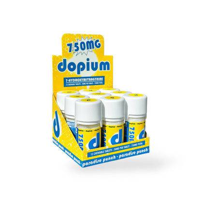 dopium 7-Hydroxymitragynine Chewable Tablets Paradise Punch 50mg Per Tablet