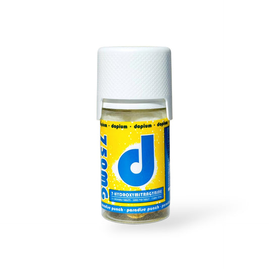 dopium 7-Hydroxymitragynine Chewable Tablets Paradise Punch 50mg Per Tablet