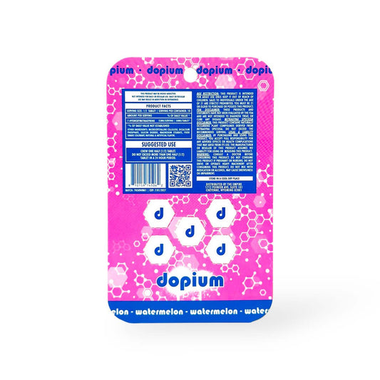 Dopium 7-Hydroxymitragynine Chewable Tablets – Watermelon Flavor | 50mg Each