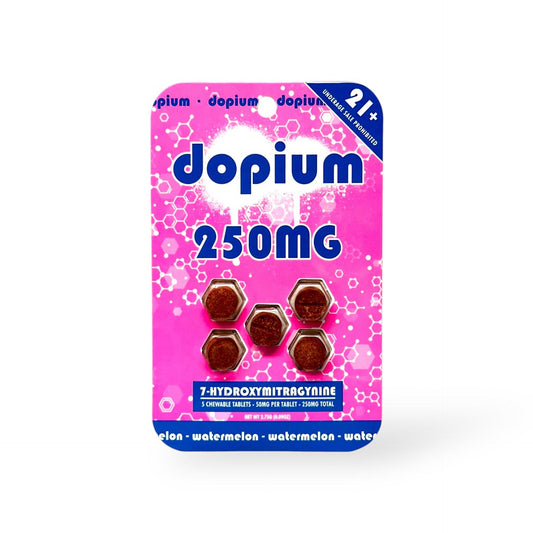 Dopium 7-Hydroxymitragynine Chewable Tablets – Watermelon Flavor | 50mg Each